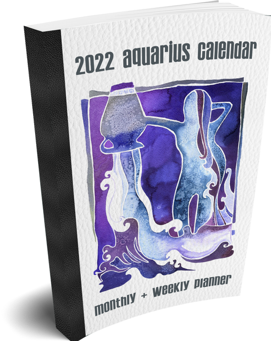 2022 Aquarius Calendar: 14-Month Appointment Calendar Book 2022 with USA Holidays - Monthly & Weekly Planner Beautiful Zodiac Planner Calendars. Weekly Appointment Calendars Make Perfect Holiday Gifts