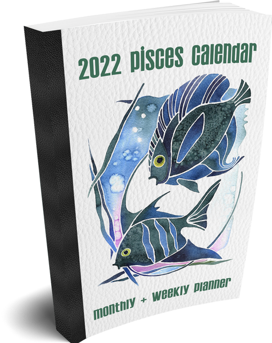 2022 Pisces Calendar: 14-Month Appointment Calendar Book 2022 with USA Holidays - Monthly & Weekly Planner Beautiful Zodiac Planner Calendars. Weekly Appointment Calendars Make Perfect Holiday Gifts